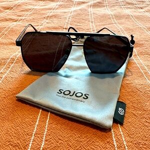 Sojos Modern Aviator Sunglasses- Oversized